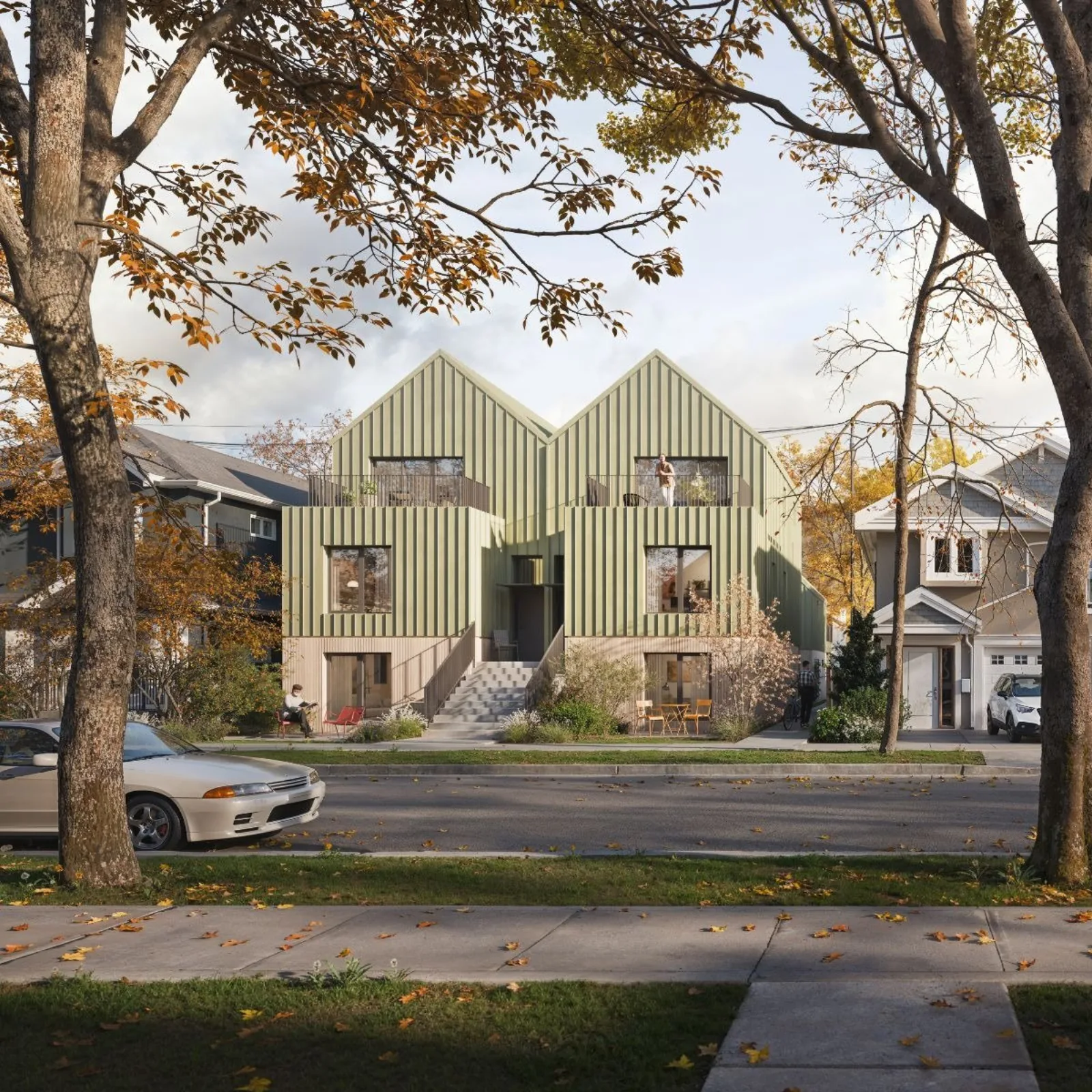 BC Standard Courtyard Sixplex design rendering