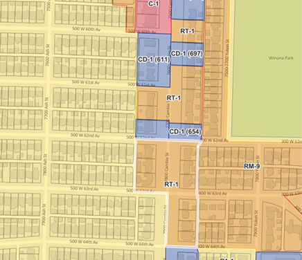 RT-1 zoning illustration