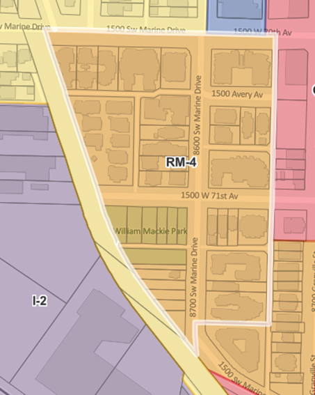 RM-4 and RM-4N zoning illustration