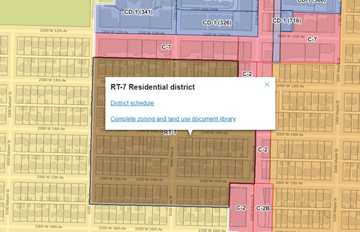 RT-7 zoning illustration