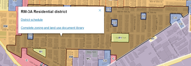 RM-3 and RM-3A zoning illustration