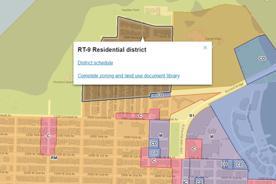 RT-9 zoning illustration
